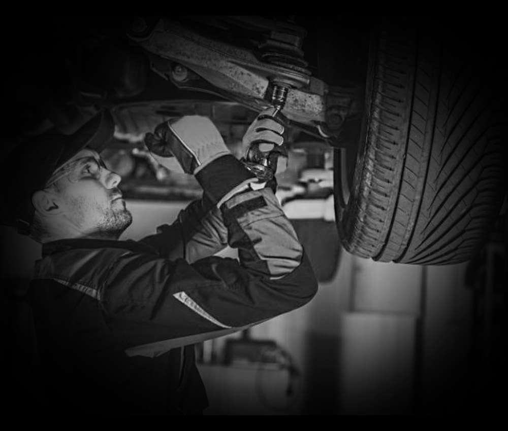 automotive health and safety mechanic black and white